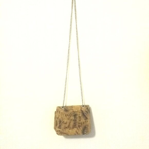 Cork Women Crossbody Purse Cute Tropical Vacation Bag Chain Fern Girls Teen Adul - Picture 4 of 10